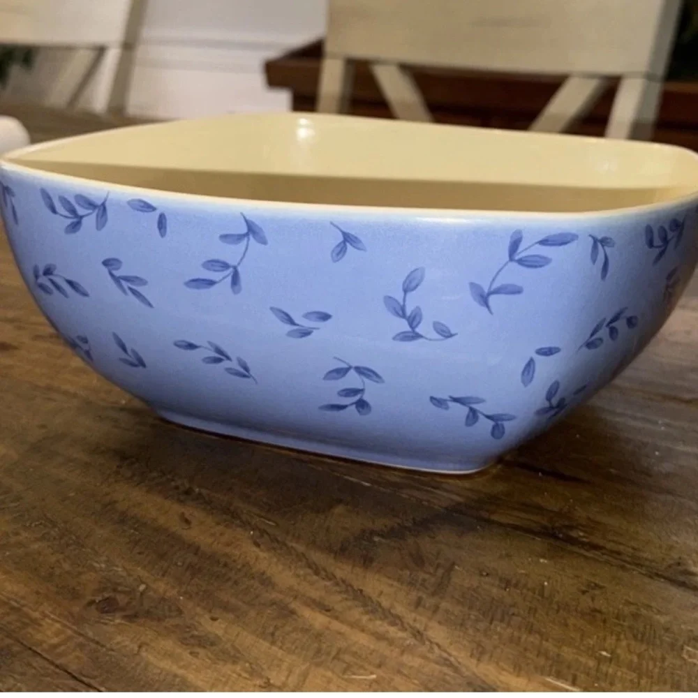 Pfaltzgraff Summer Breeze Salad Vegetable Serving Bowl-Square vintage